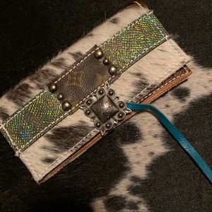 Cowhide Louis custom wallet Triple C Creations